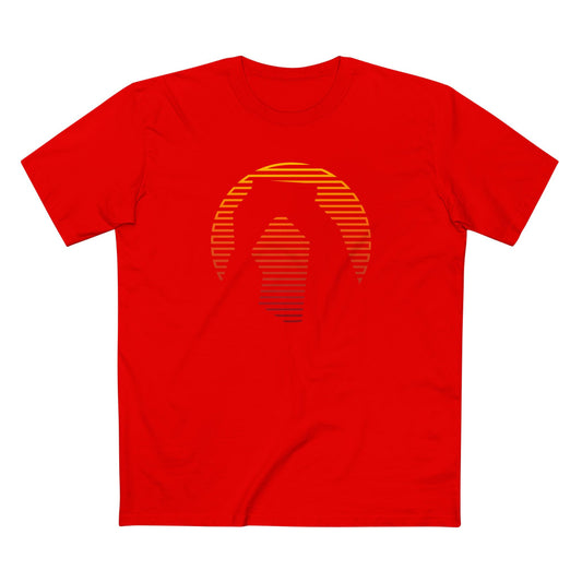 Arches National Park T-Shirt - Delicate Arch Orange Gradient in Red