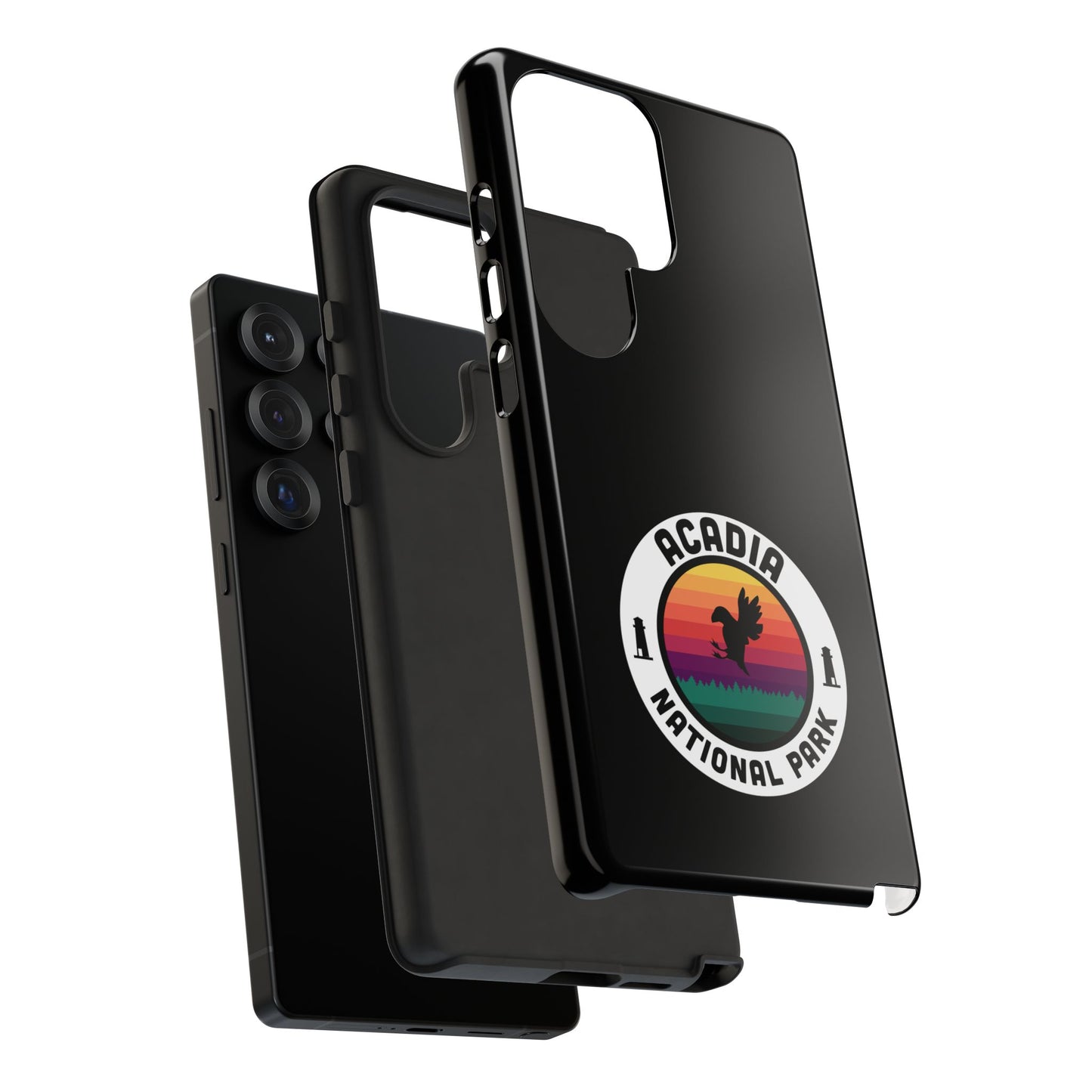 Acadia National Park Phone Case - Round Emblem Design