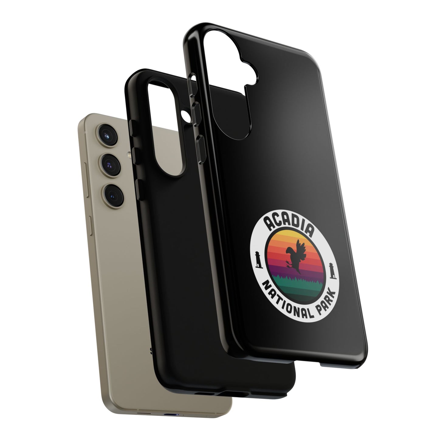 Acadia National Park Phone Case - Round Emblem Design