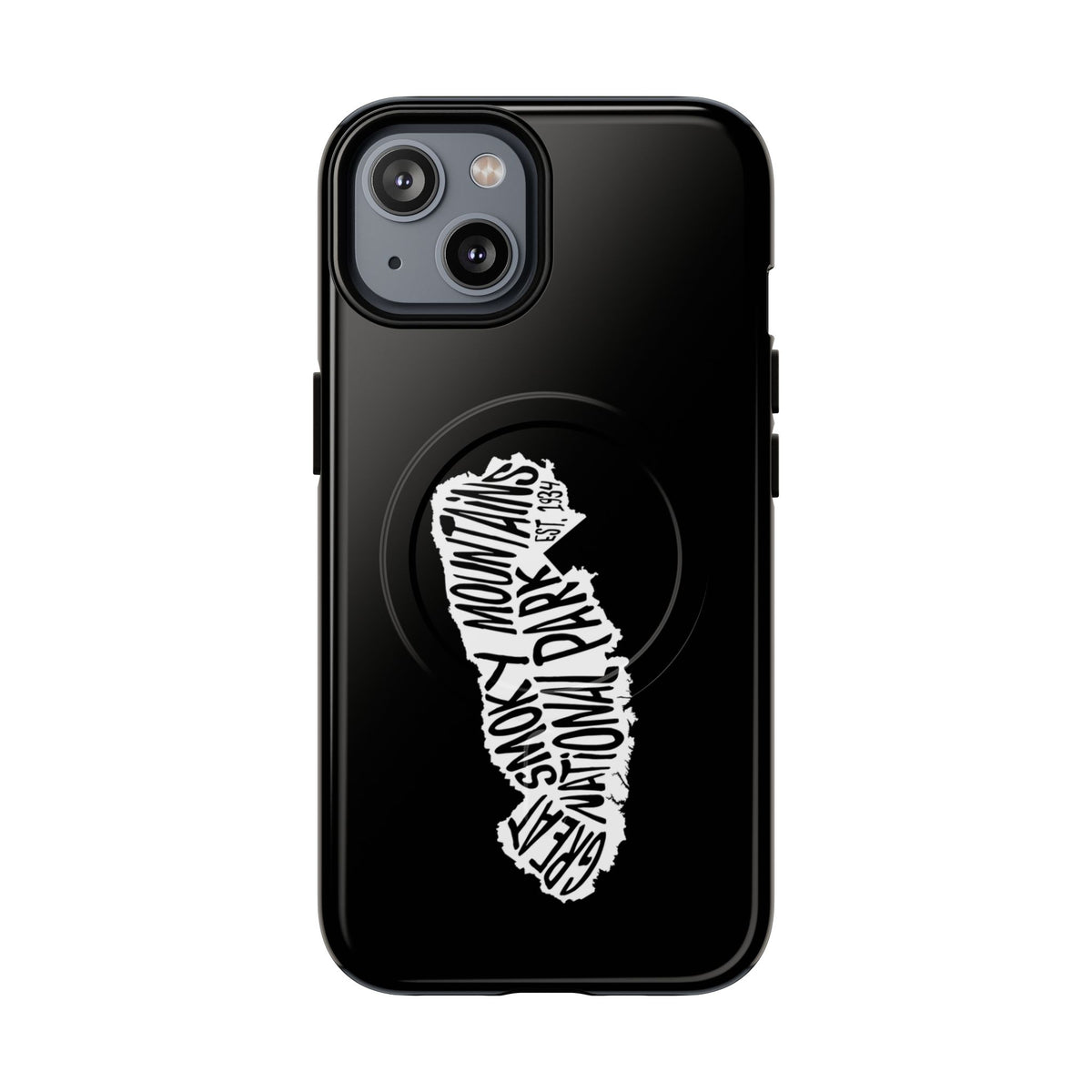 Great Smoky Mountains National Park iPhone Case with MagSafe - Map Design