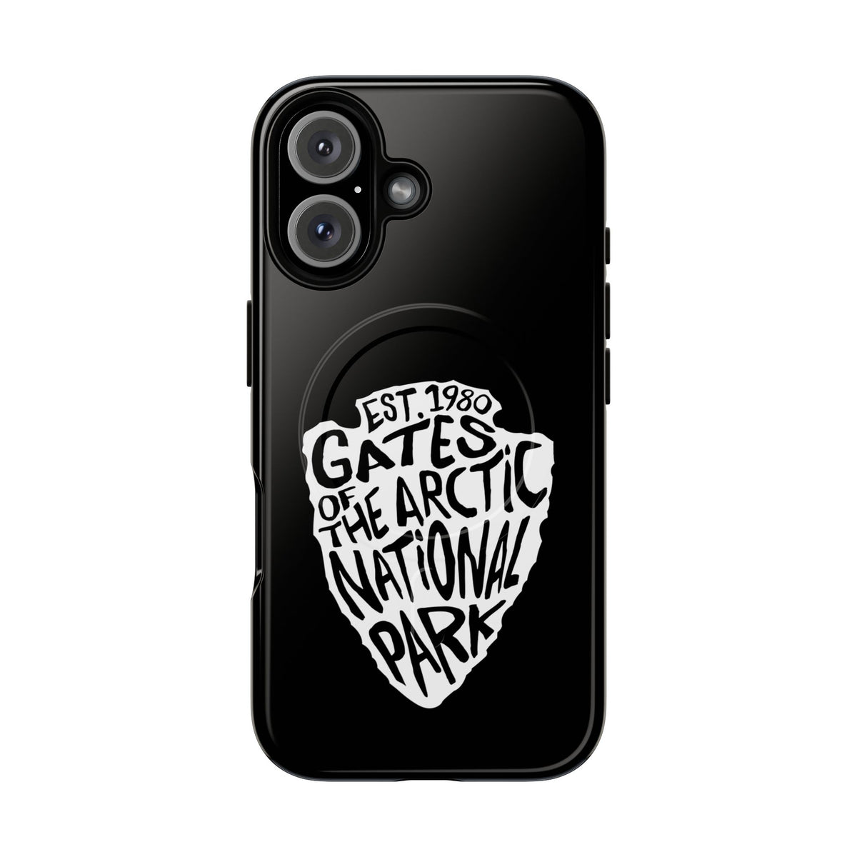 Gates of the Arctic National Park iPhone Case with MagSafe - Arrowhead Design