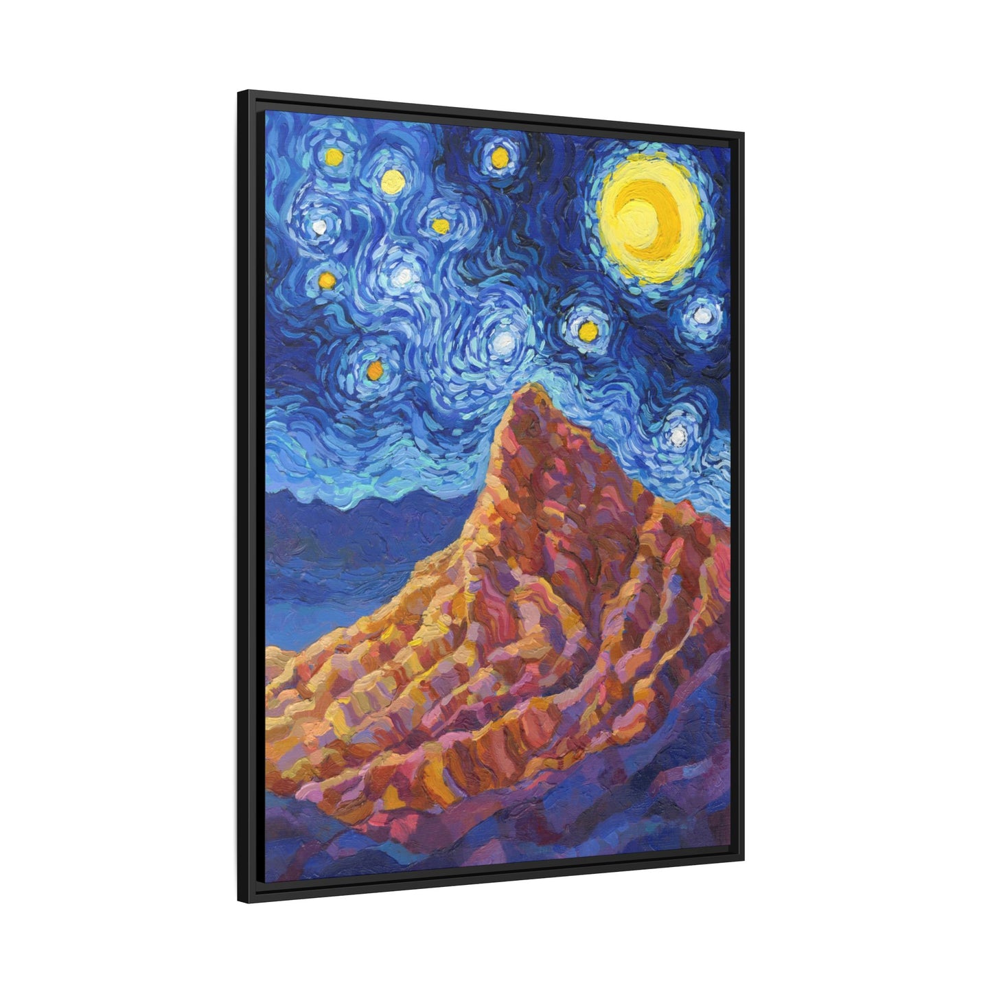 Death Valley National Park Framed Canvas - The Starry Night