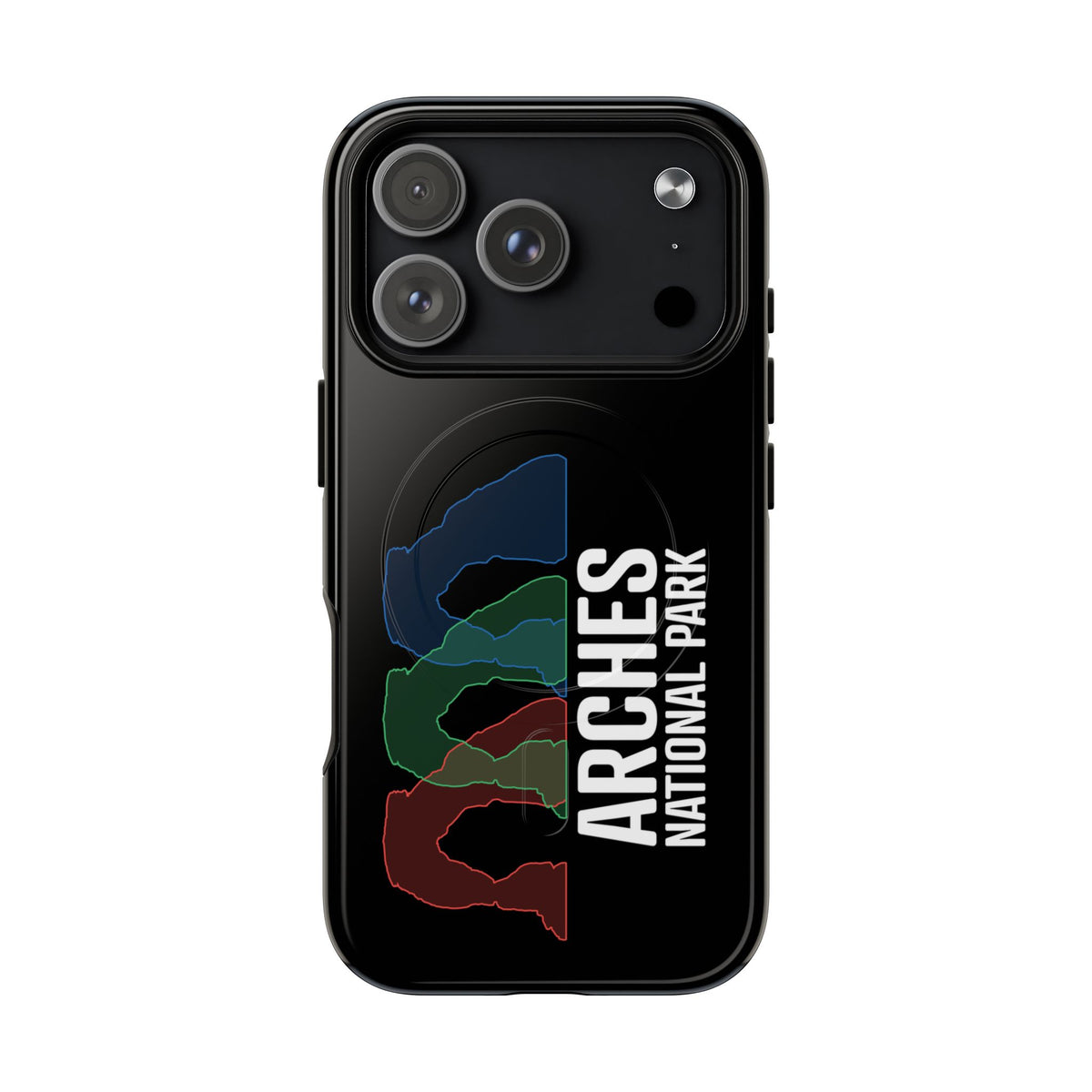 Arches National Park iPhone Case with MagSafe - Delicate Arch Histogram Design