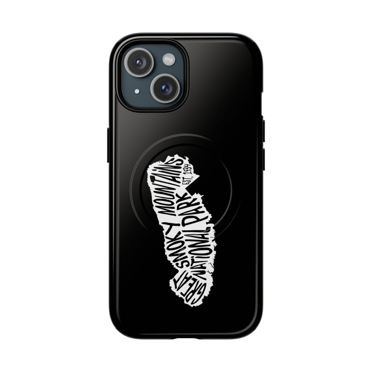 Great Smoky Mountains National Park iPhone Case with MagSafe - Map Design