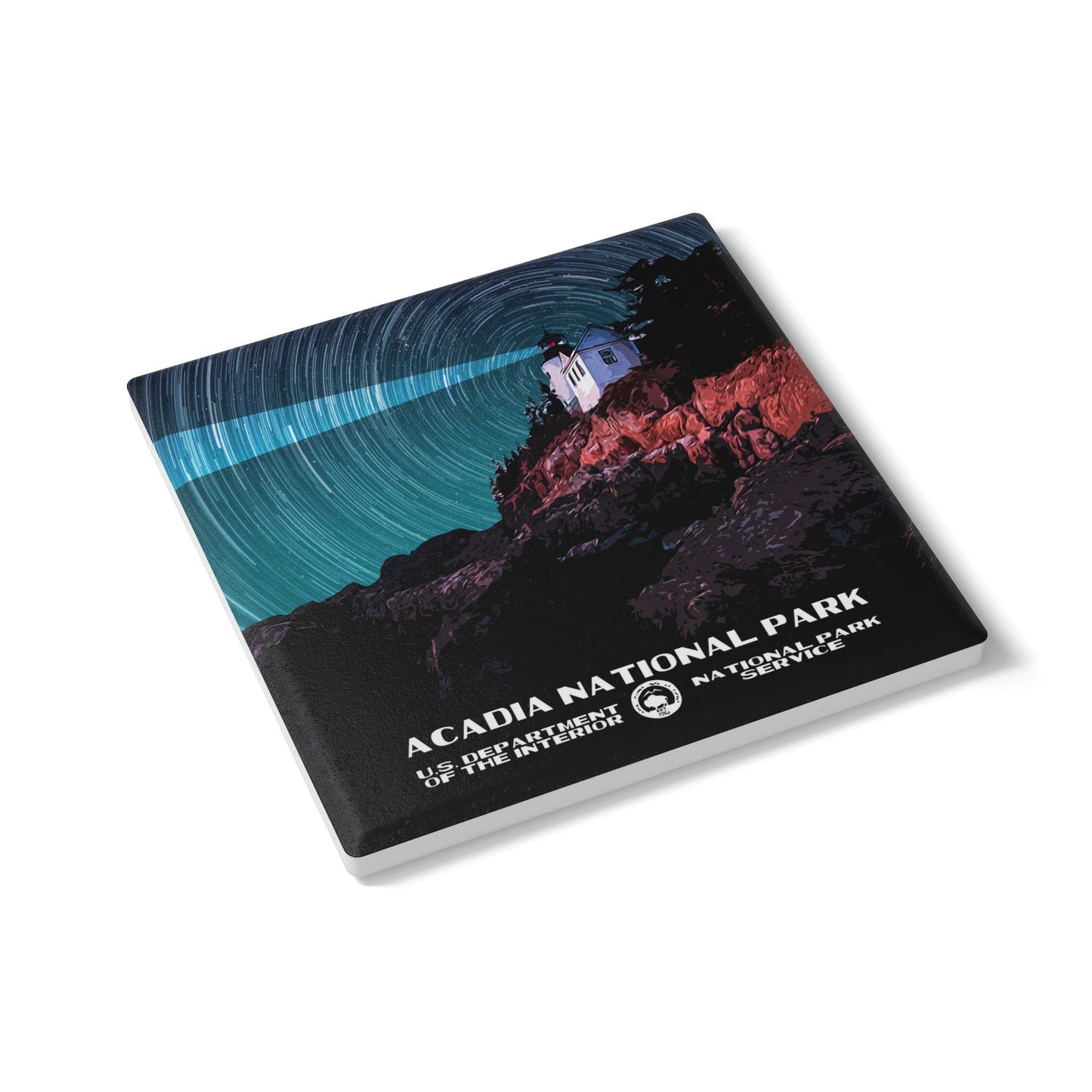 Acadia National Park Coaster - Bass Harbor WPA