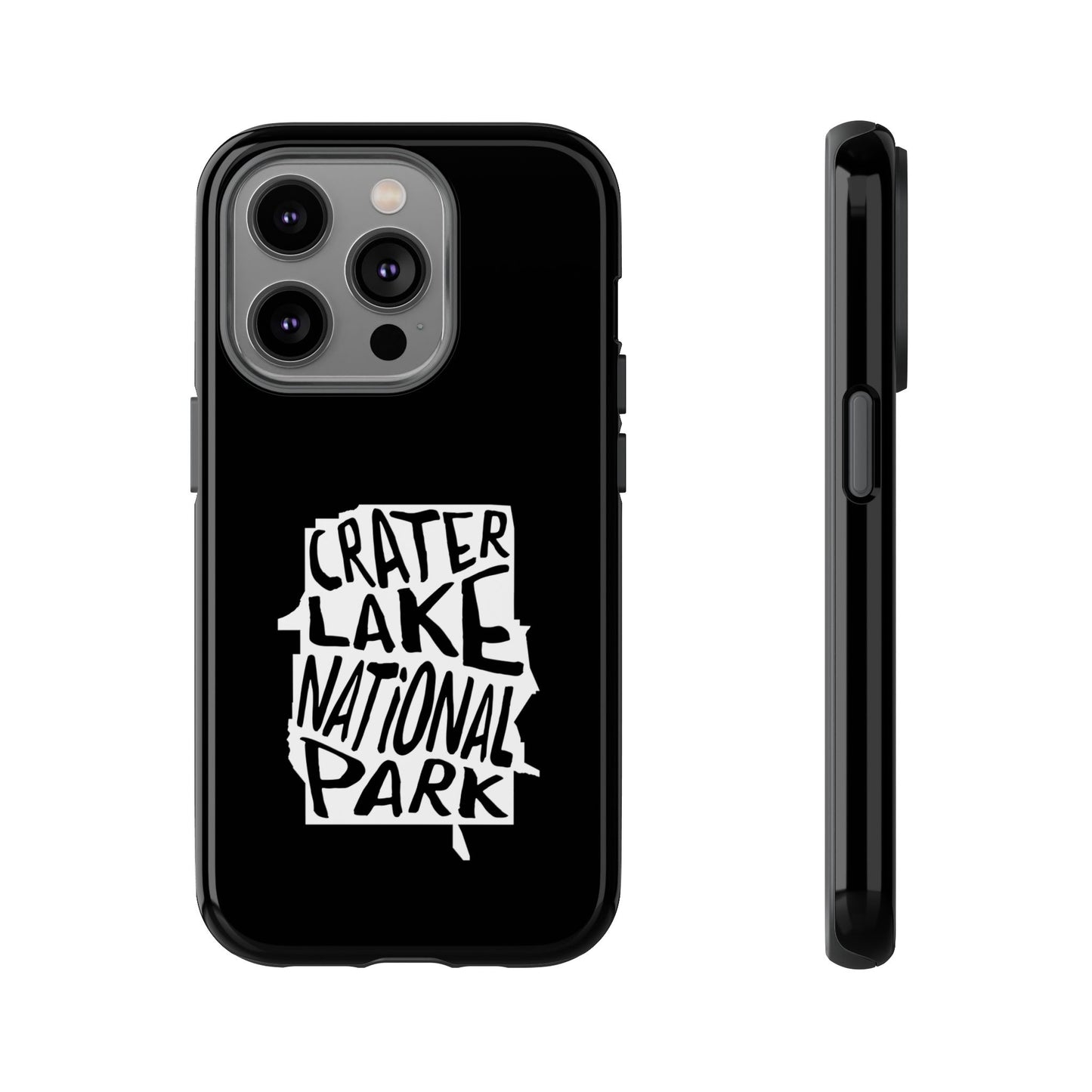 Crater Lake National Park Phone Case - Map Design