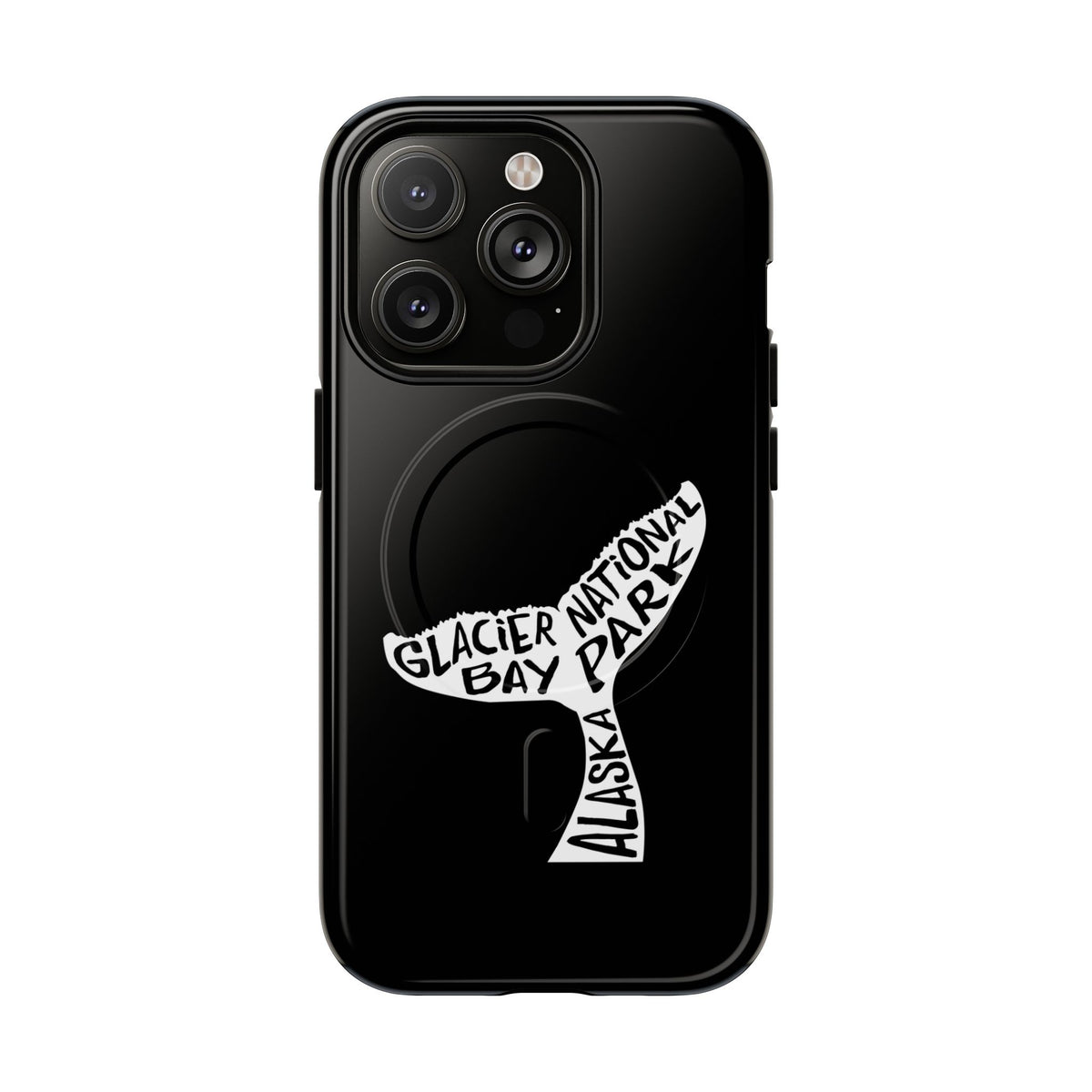 Glacier Bay National Park iPhone Case with MagSafe - Humpback Whale Tail Design