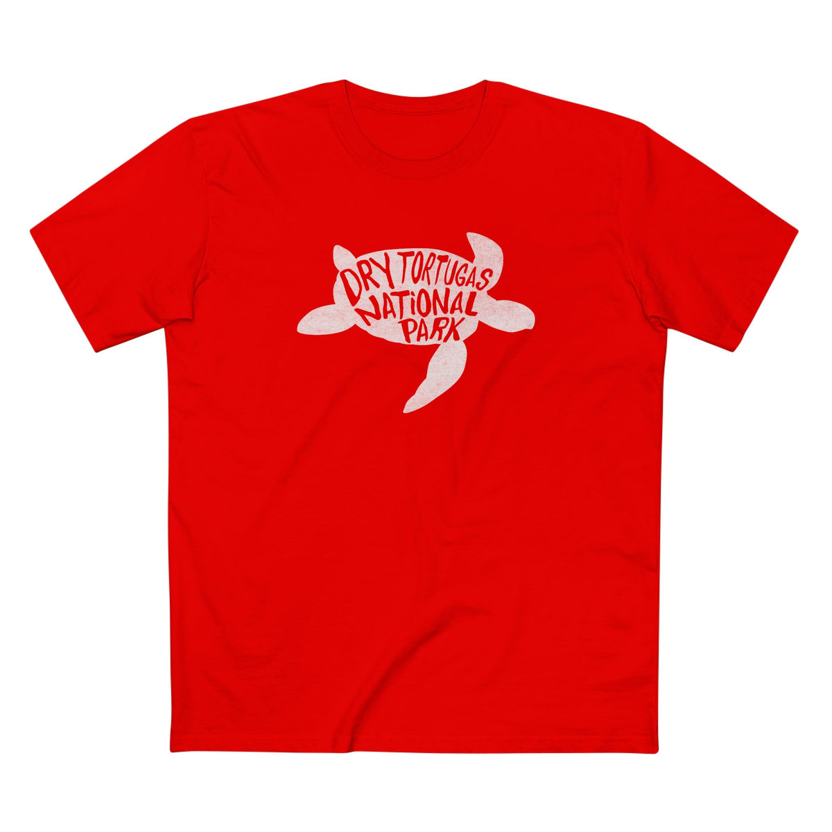 Dry Tortugas National Park T-Shirt - Turtle in Red