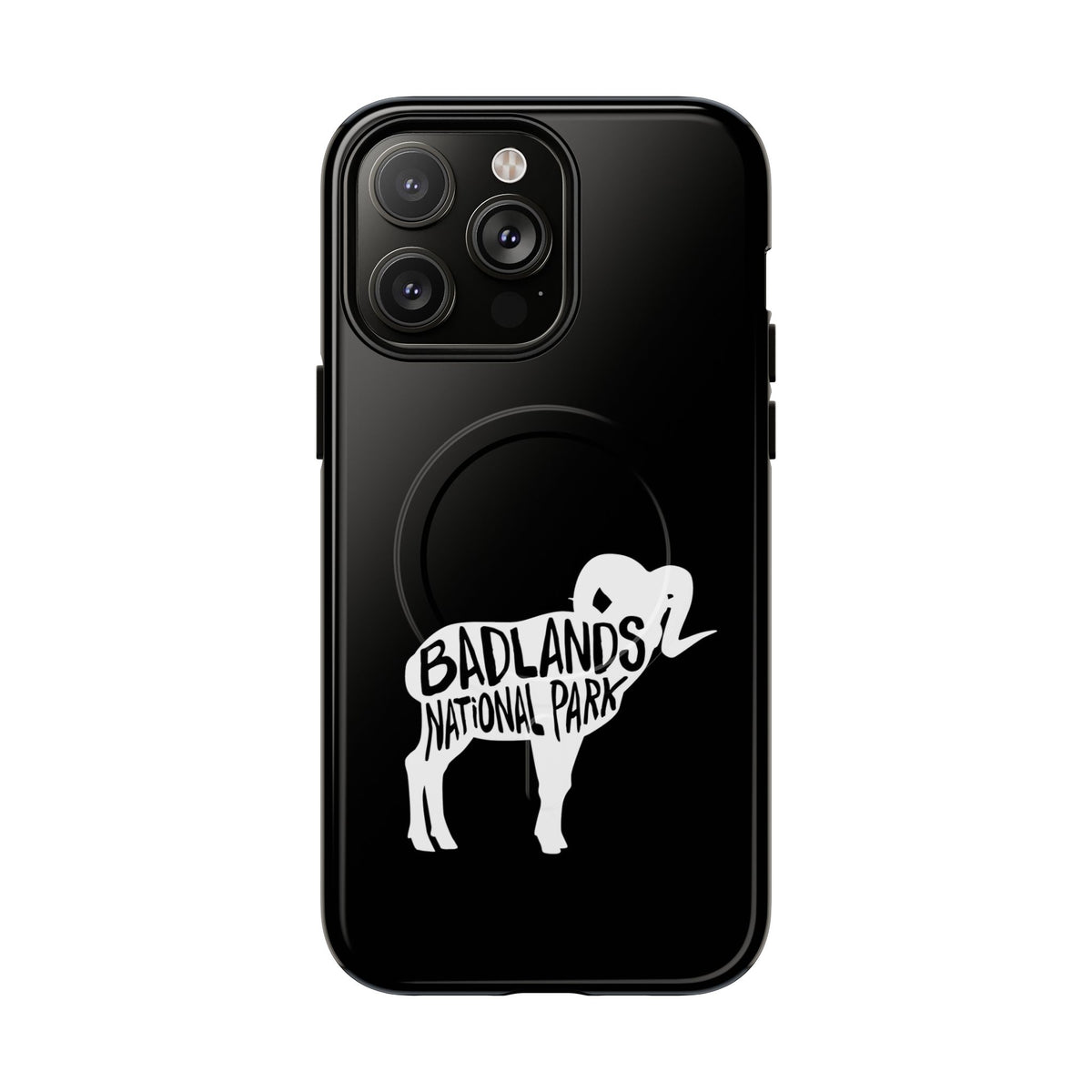 Badlands National Park iPhone Case with MagSafe - Bighorn Sheep Design