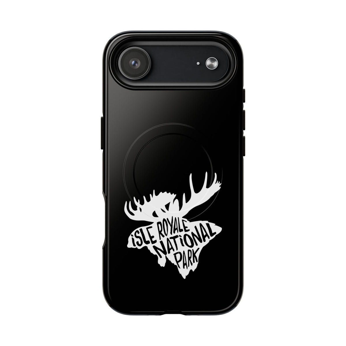 Isle Royale National Park iPhone Case with MagSafe - Moose Design