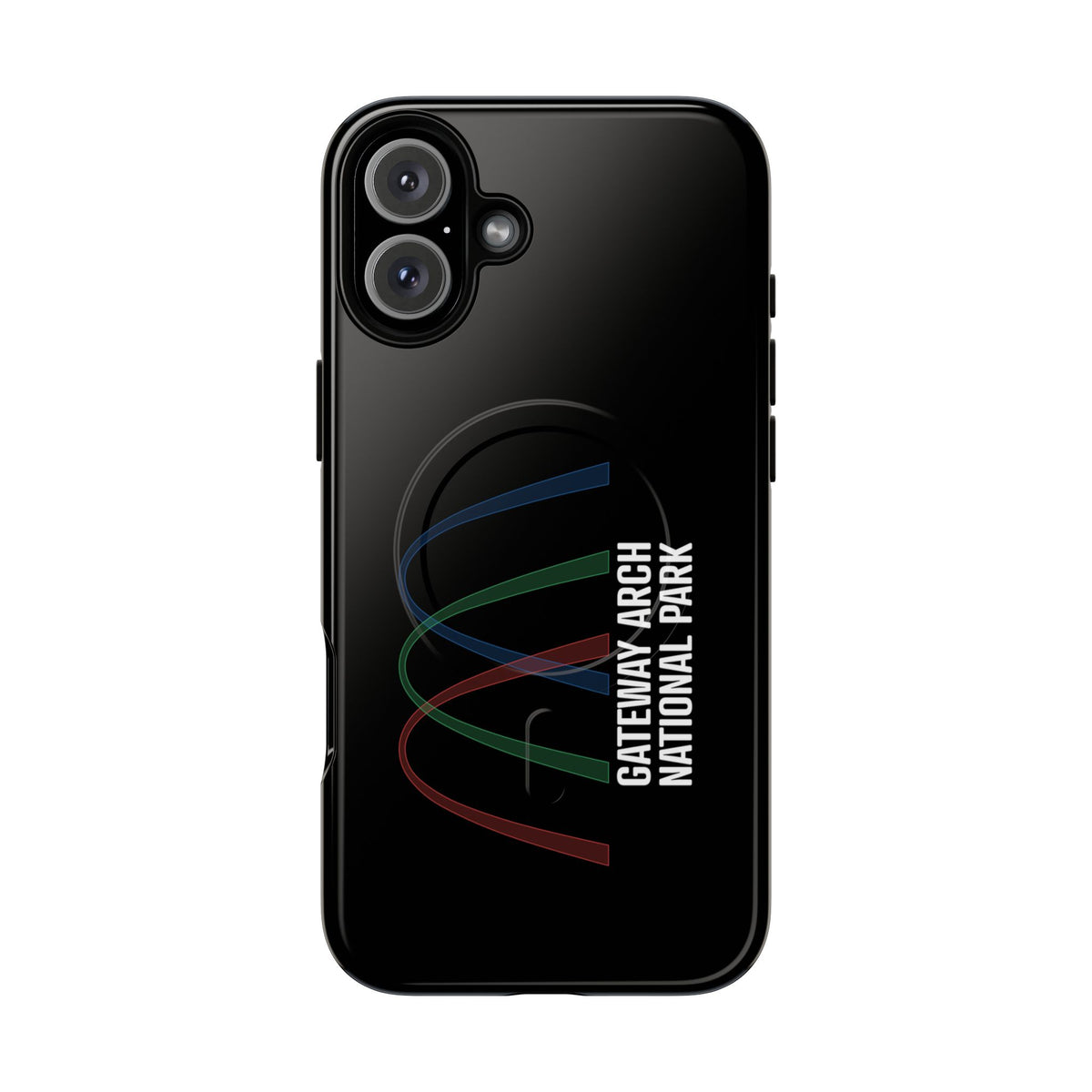 Gateway Arch National Park iPhone Case with MagSafe - Histogram Design