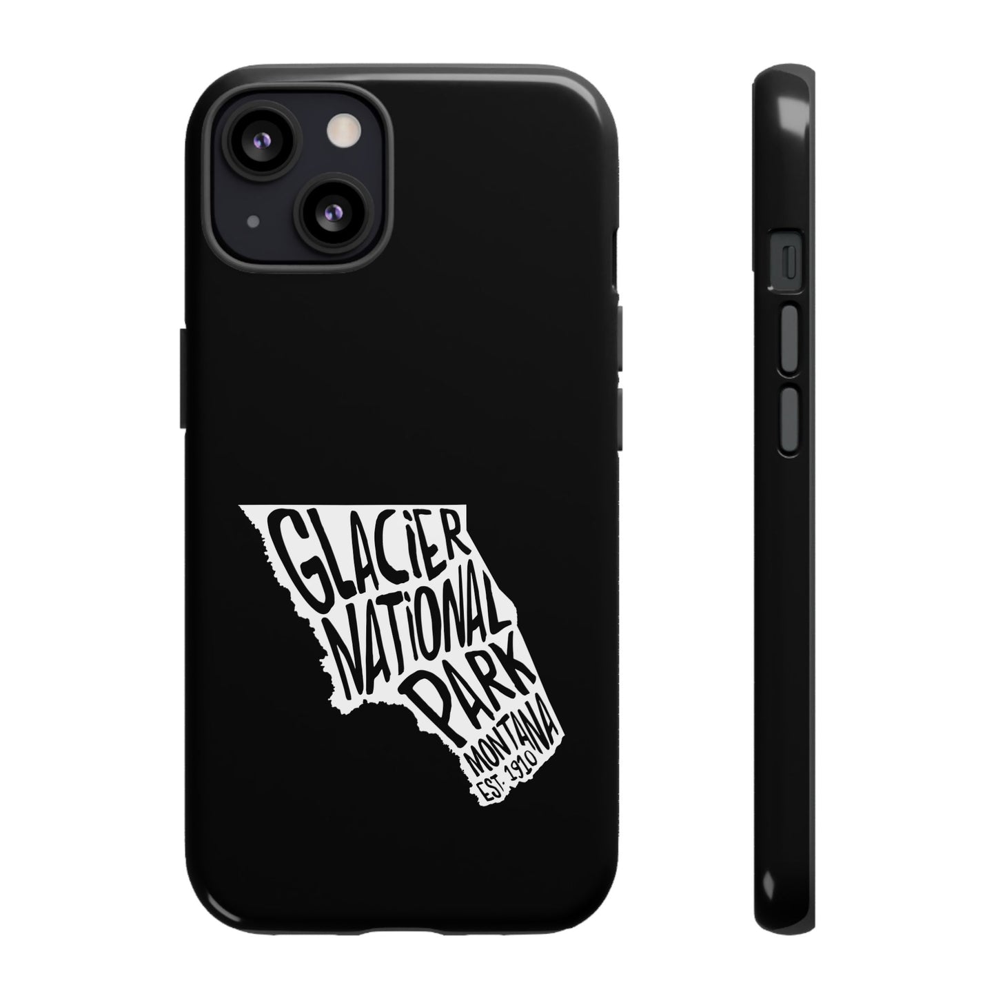 Glacier National Park Phone Case - Map Design