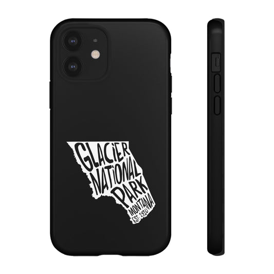 Glacier National Park Phone Case - Map Design