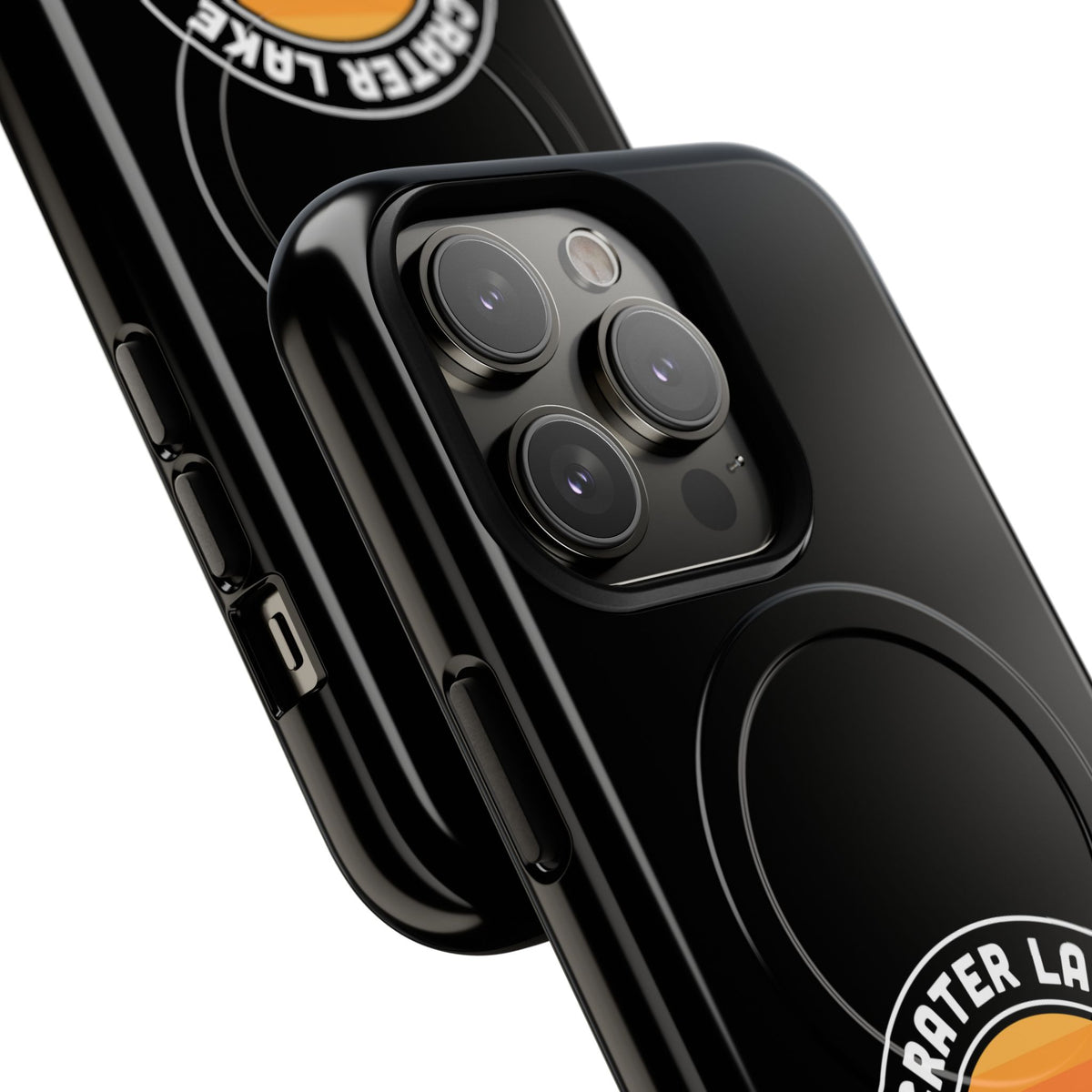 Crater Lake National Park iPhone Case with MagSafe - Round Emblem Design
