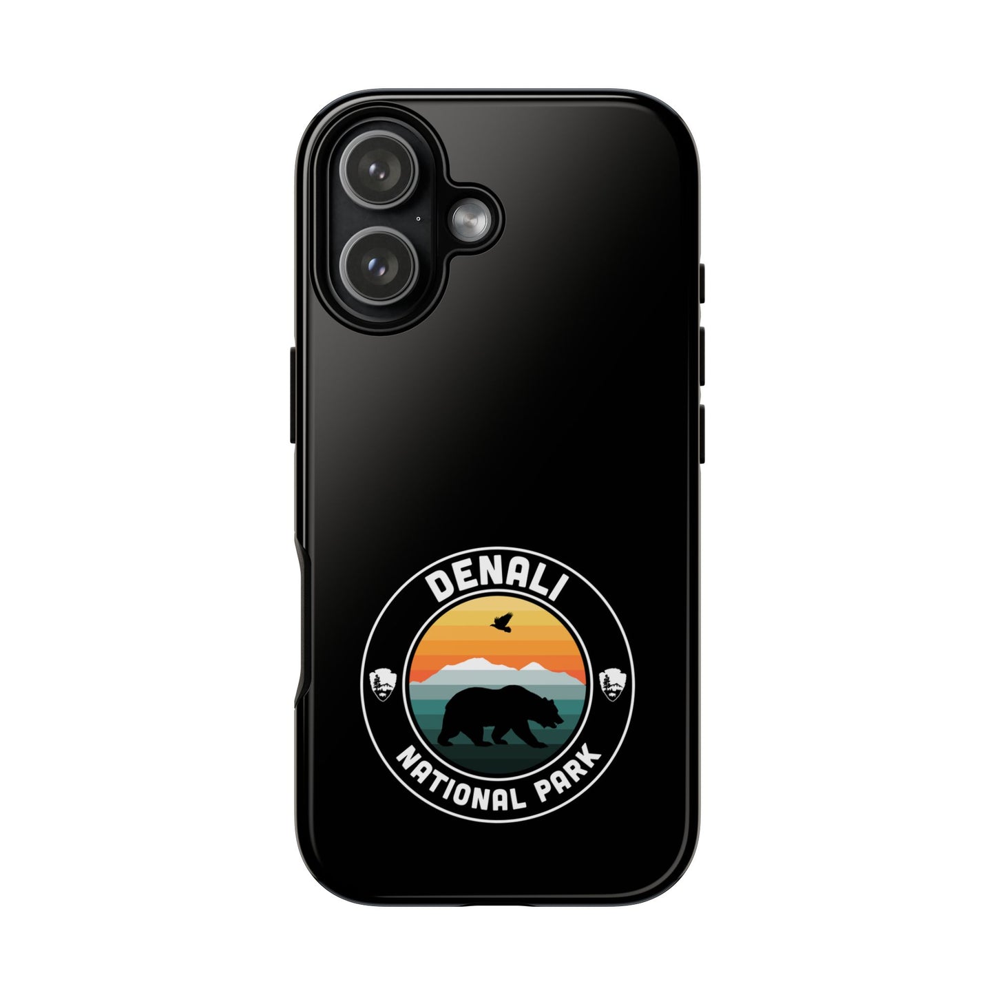 Denali National Park Phone Case - Round Emblem Design