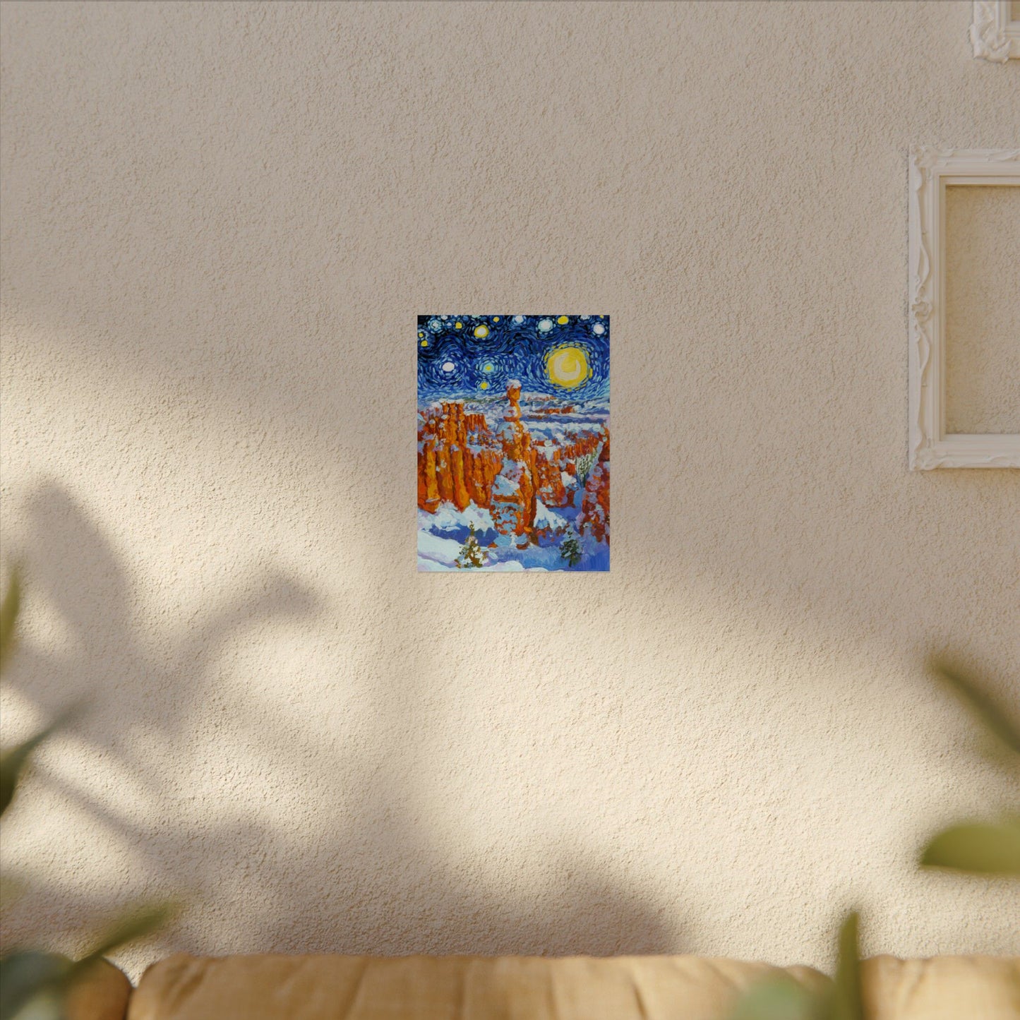 Bryce Canyon National Park Park Starry Night Poster - Premium Textured Paper