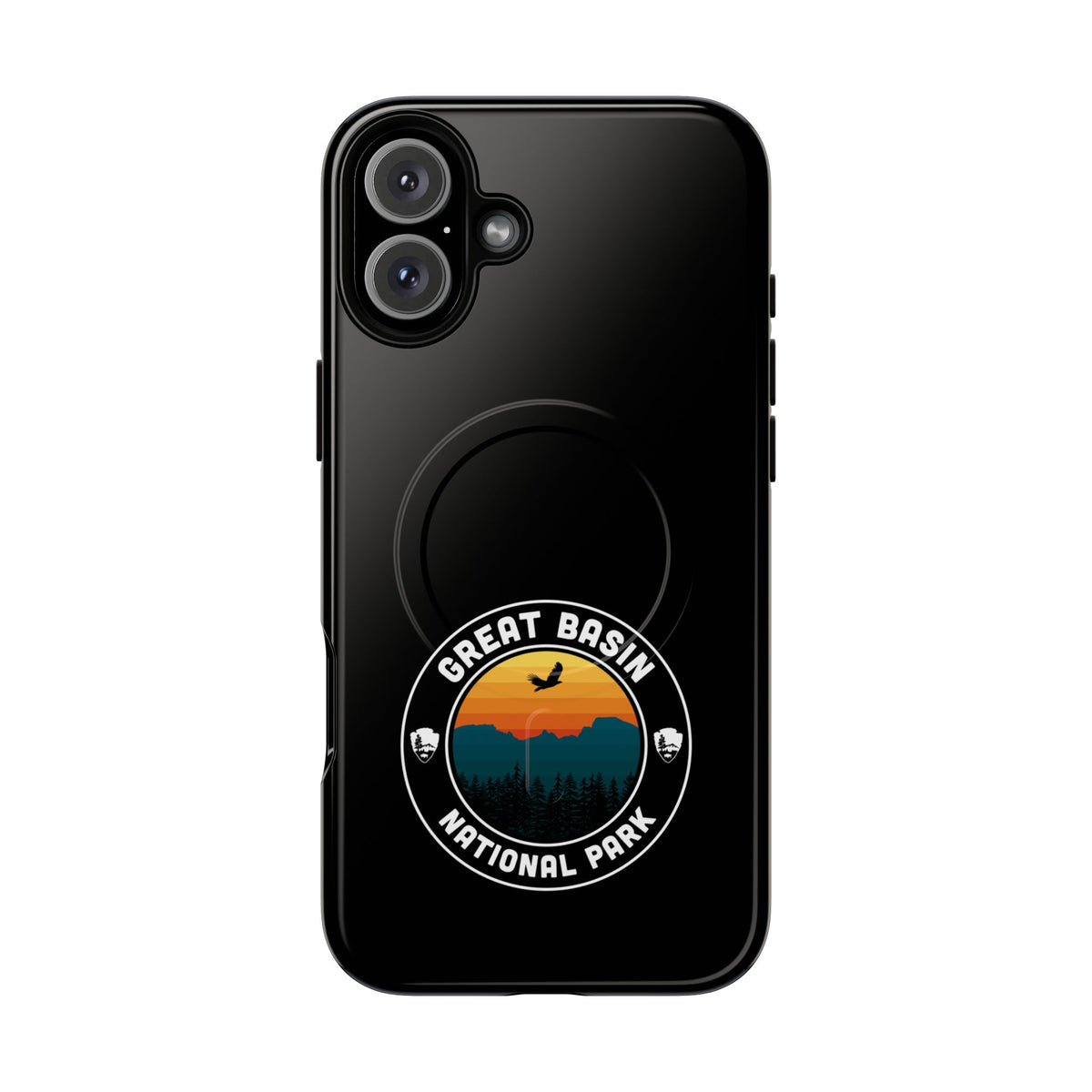 Great Basin National Park iPhone Case with MagSafe - Round Emblem Design