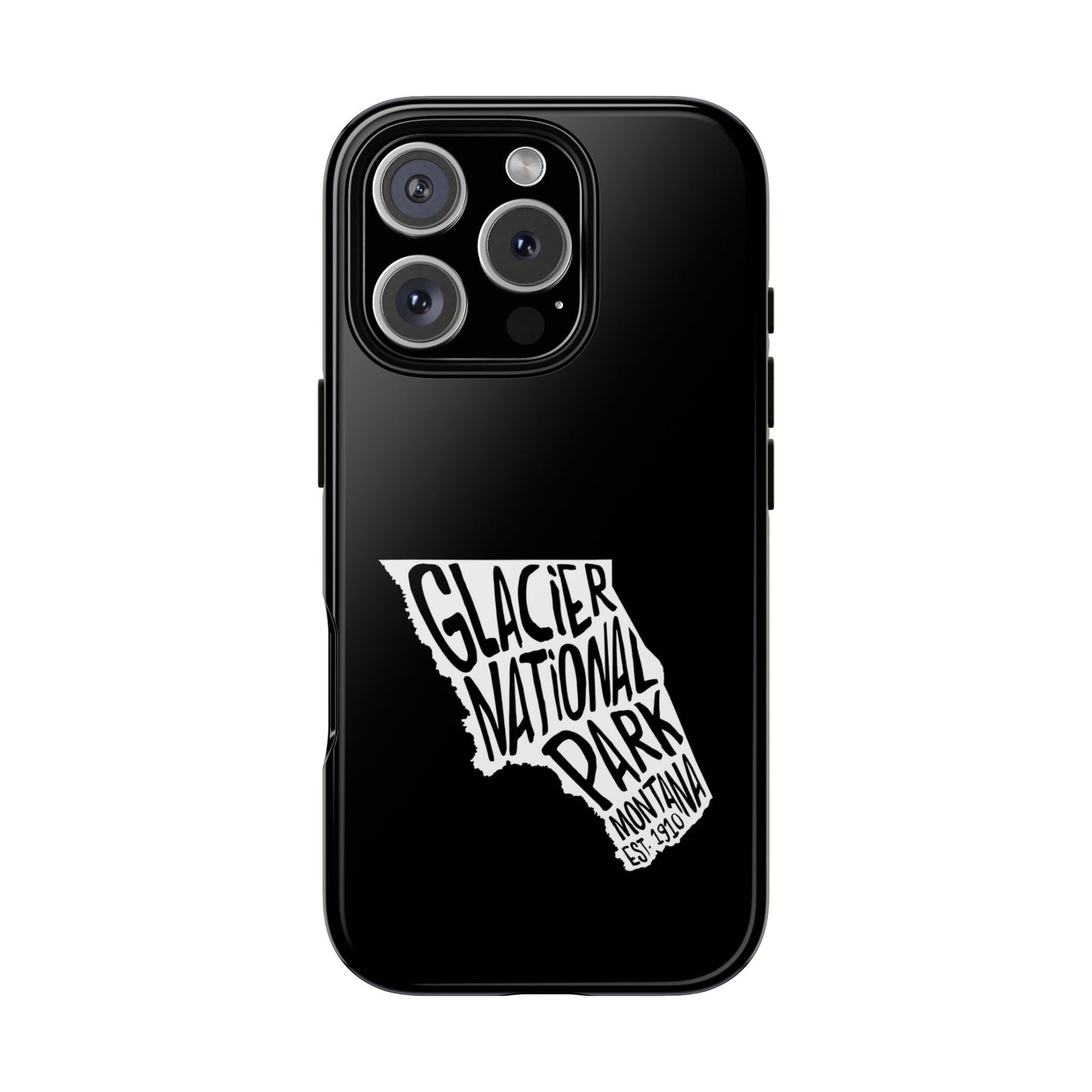 Glacier National Park Phone Case - Map Design