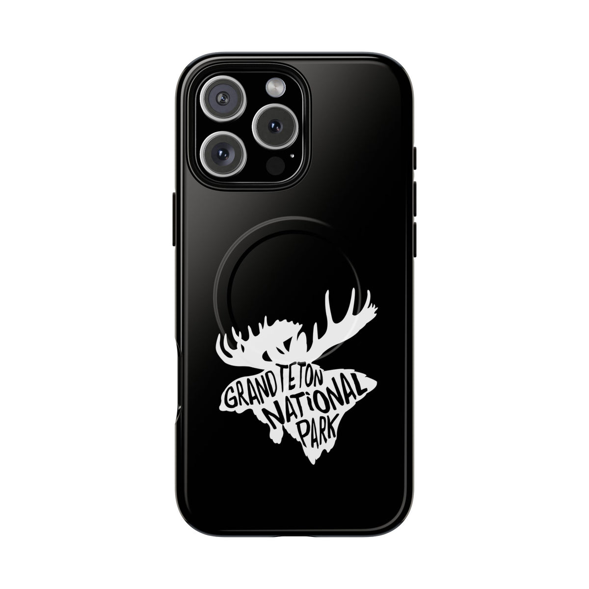 Grand Teton National Park iPhone Case with MagSafe - Moose Design