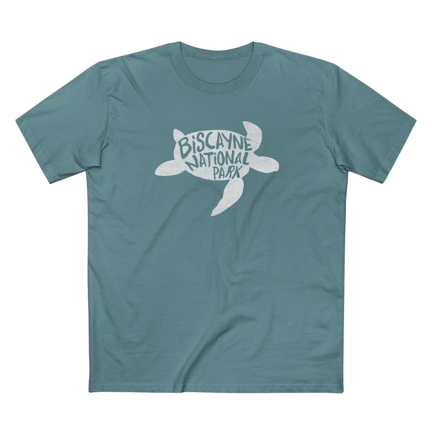 Biscayne National Park T-Shirt - Turtle in Slate Blue