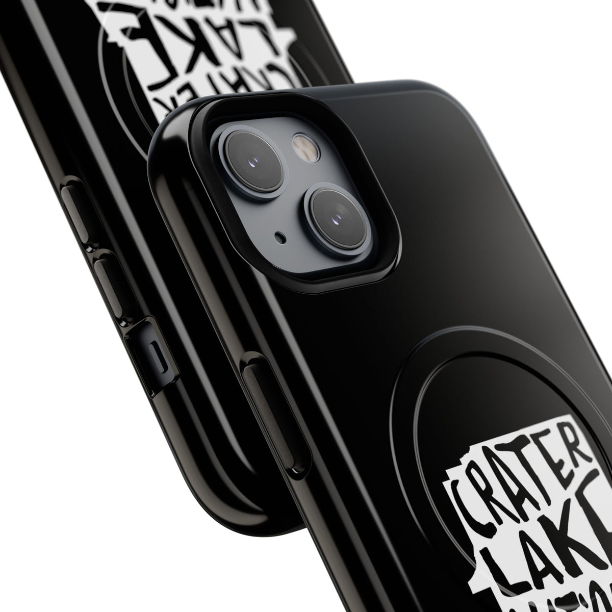 Crater Lake National Park iPhone Case with MagSafe - Map Design