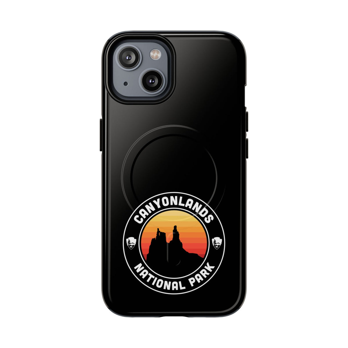 Canyonlands National Park iPhone Case with MagSafe - Round Emblem Design