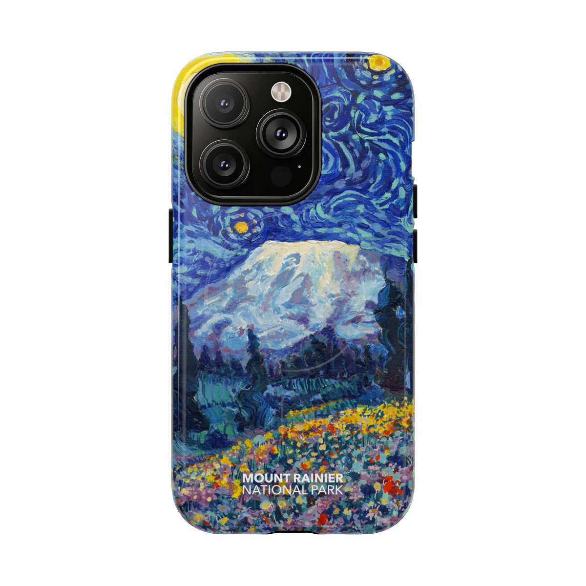Mount Rainier National Park iPhone Case with MagSafe - Starry Night