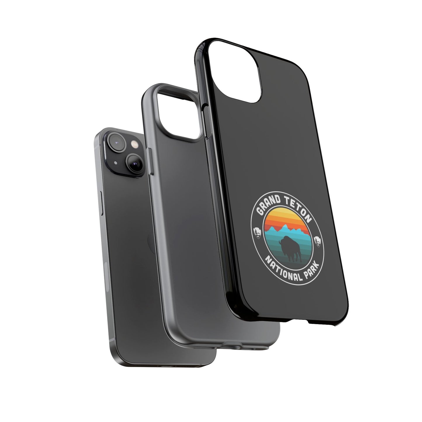 Grand Teton National Park Phone Case - Round Emblem Design