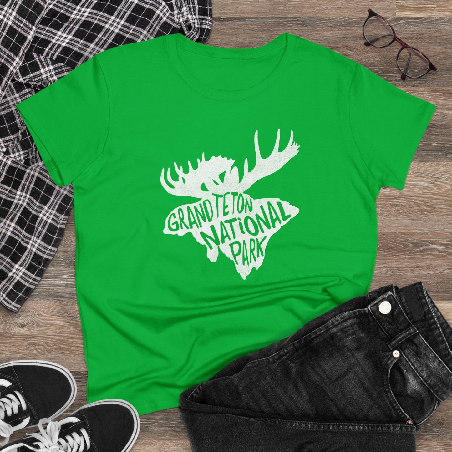 Grand Teton National Park Women's T-Shirt - Moose