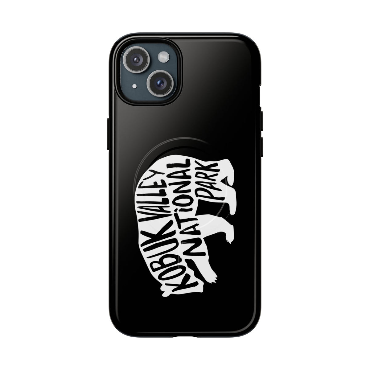 Kobuk Valley National Park iPhone Case with MagSafe - Grizzly Bear Design