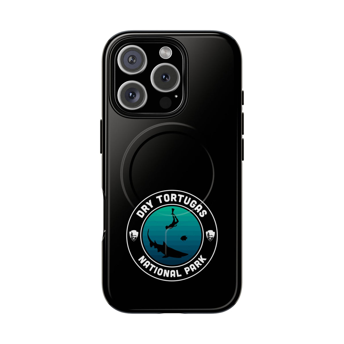 Dry Tortugas National Park iPhone Case with MagSafe - Round Emblem Design