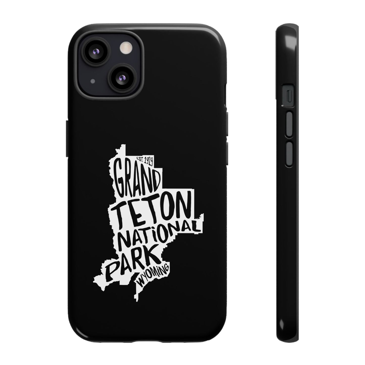 Grand Teton National Park Phone Case - Map Design