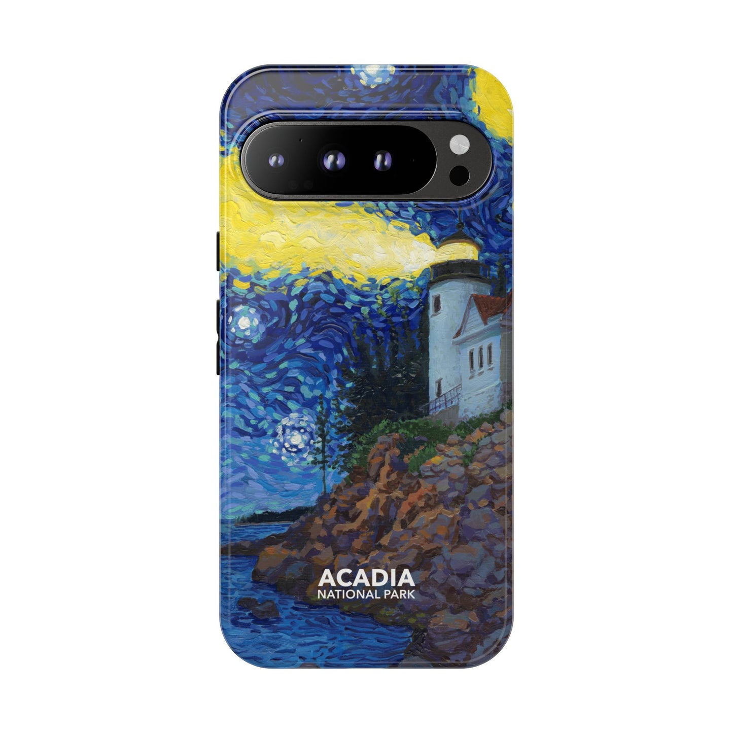 Acadia National Park Phone Case - Starry Night Lighthouse