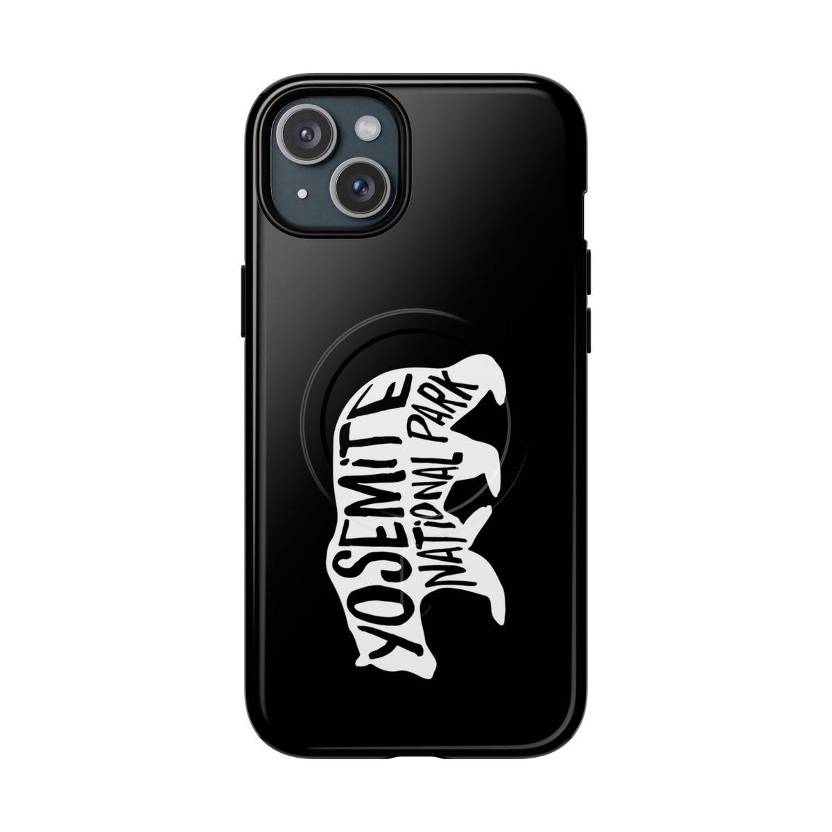 Yosemite National Park iPhone Case with MagSafe - Black Bear Design