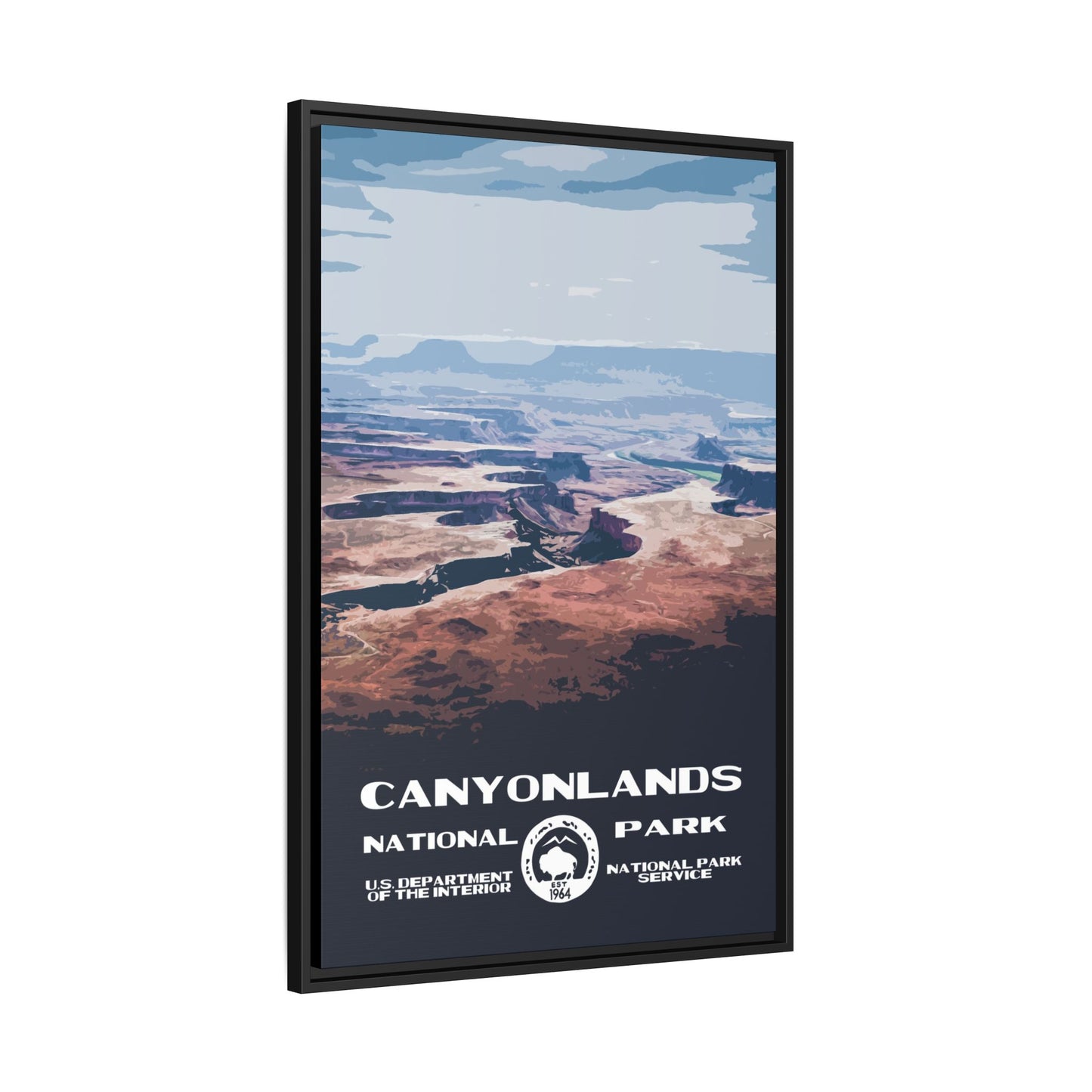 Canyonlands National Park Framed Canvas - WPA Poster