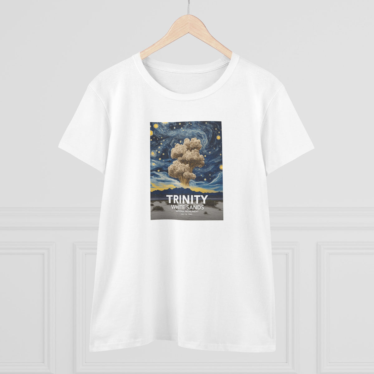 White Sands National Park Women's T-Shirt - Starry Night Trinity Test