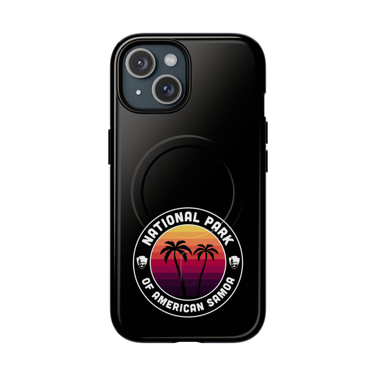 National Park of American Samoa iPhone Case with MagSafe - Round Emblem Design