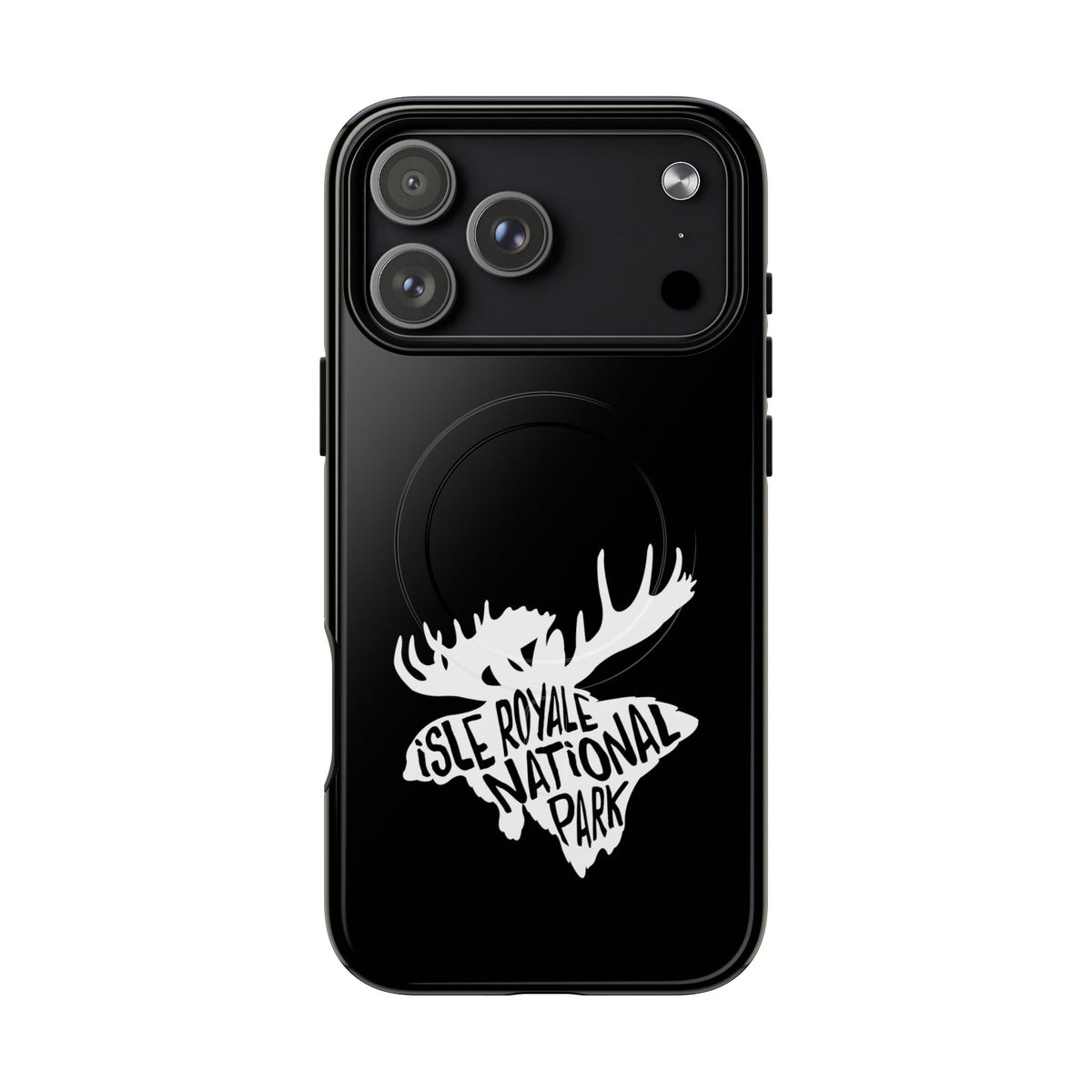 Isle Royale National Park iPhone Case with MagSafe - Moose Design