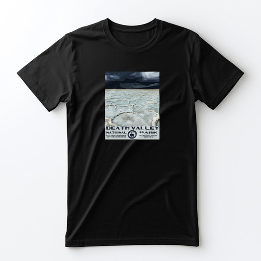 Death Valley National Park T-Shirt - Badwater Basin WPA in Black