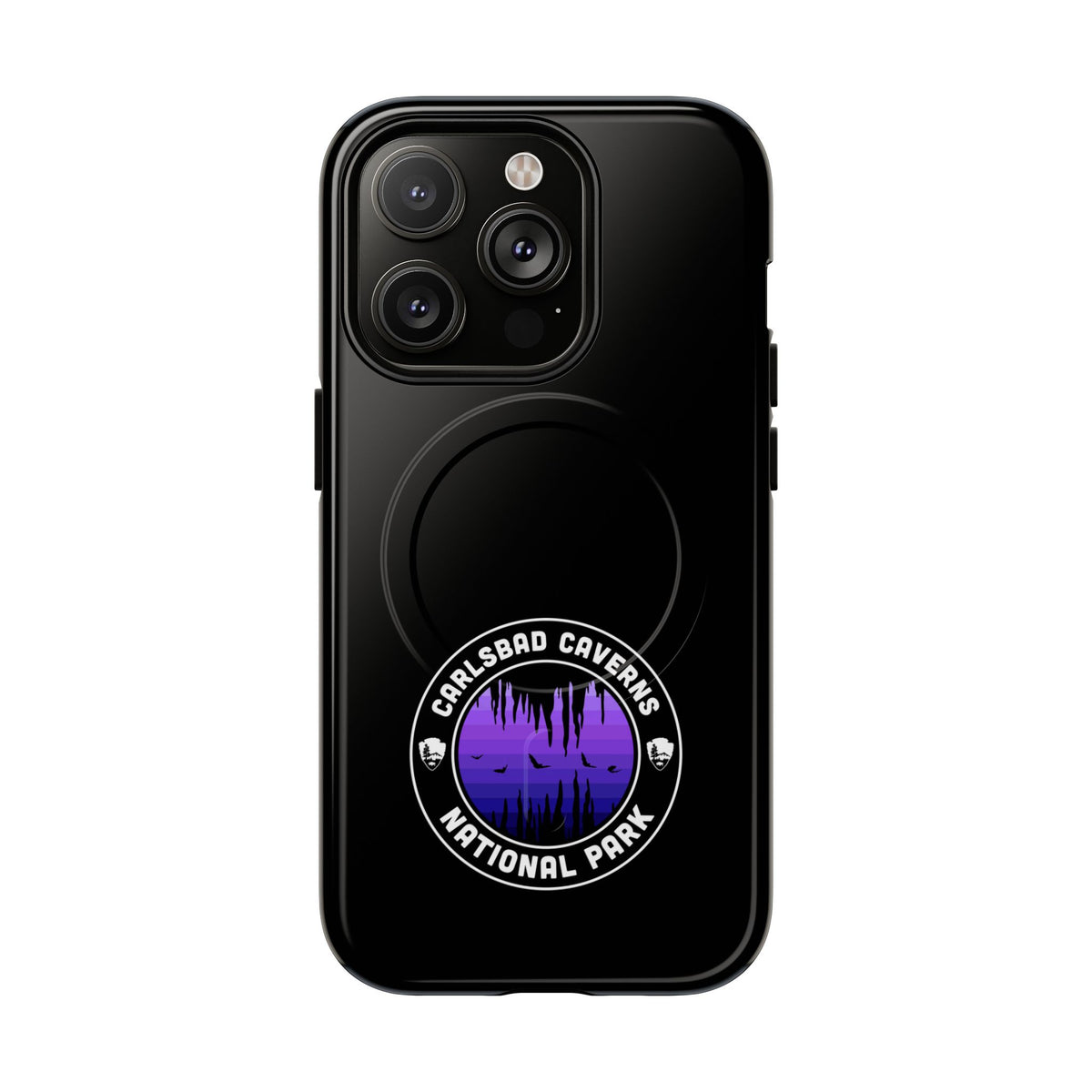 Carlsbad Caverns National Park iPhone Case with MagSafe - Round Emblem Design