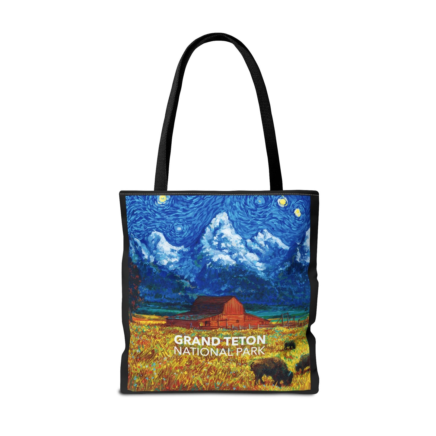 Grand Teton National Park Tote Bag - Starry Night Large