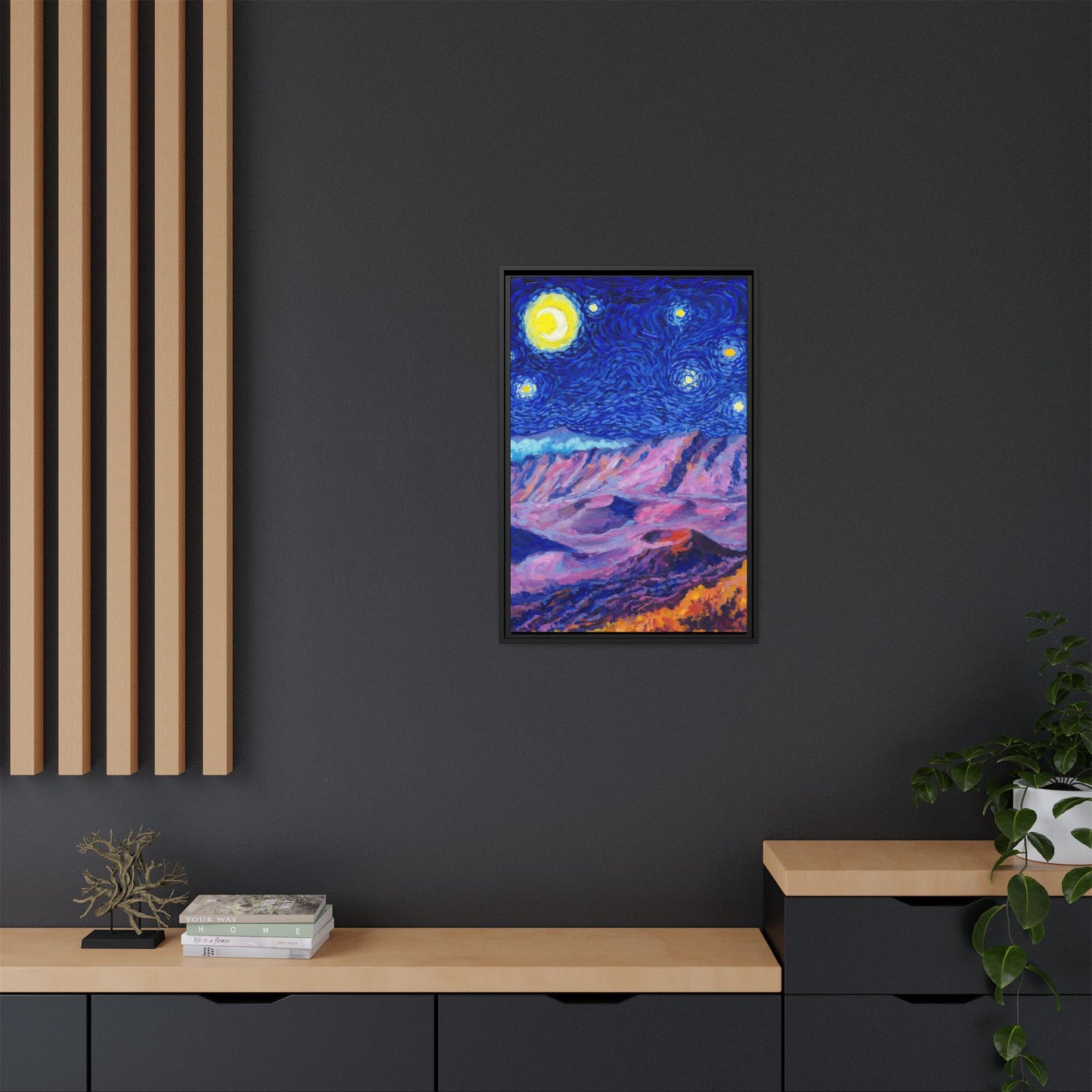 Haleakala National Park Framed Canvas - The Starry Night