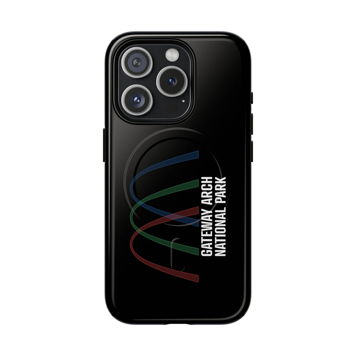 Gateway Arch National Park iPhone Case with MagSafe - Histogram Design