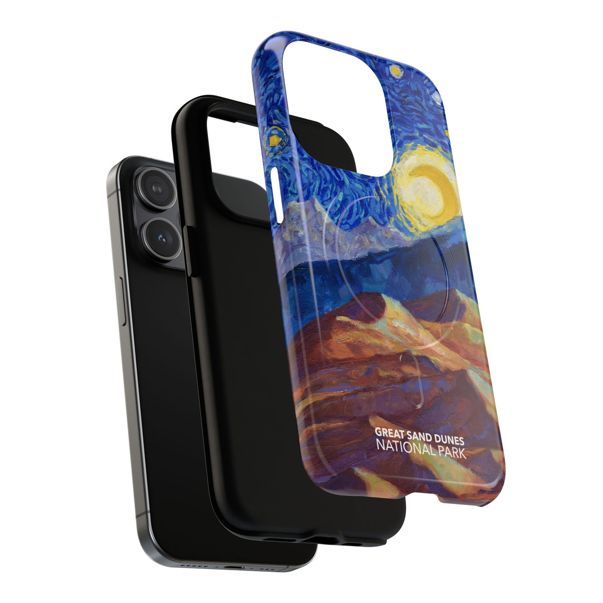 Great Sand Dunes National Park iPhone Case with MagSafe - Starry Night