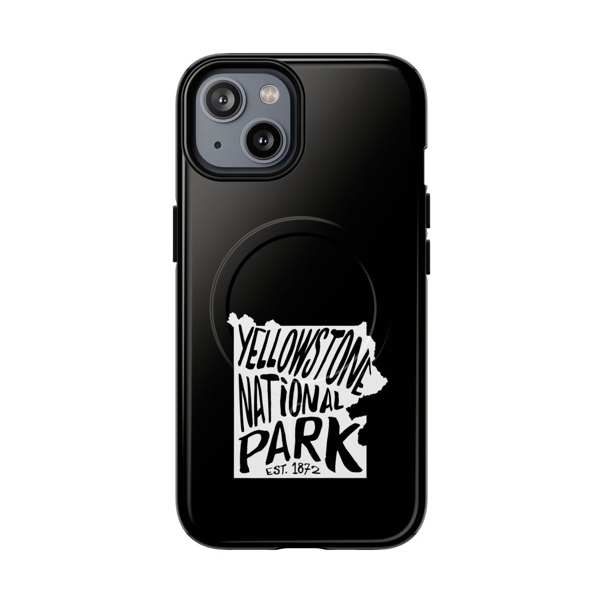Yellowstone National Park iPhone Case with MagSafe - Map Design