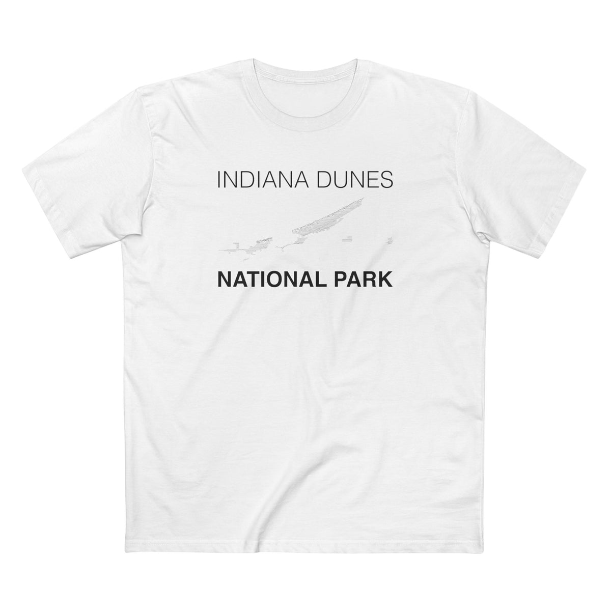 Indiana Dunes National Park T-Shirt Lines in White