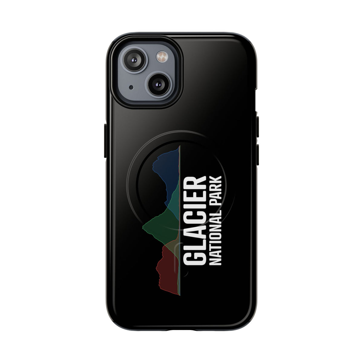 Glacier National Park iPhone Case with MagSafe - Histogram Design
