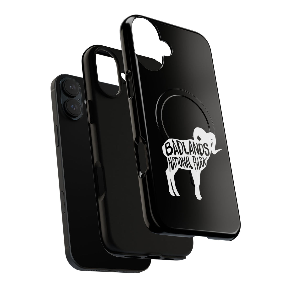 Badlands National Park iPhone Case with MagSafe - Bighorn Sheep Design