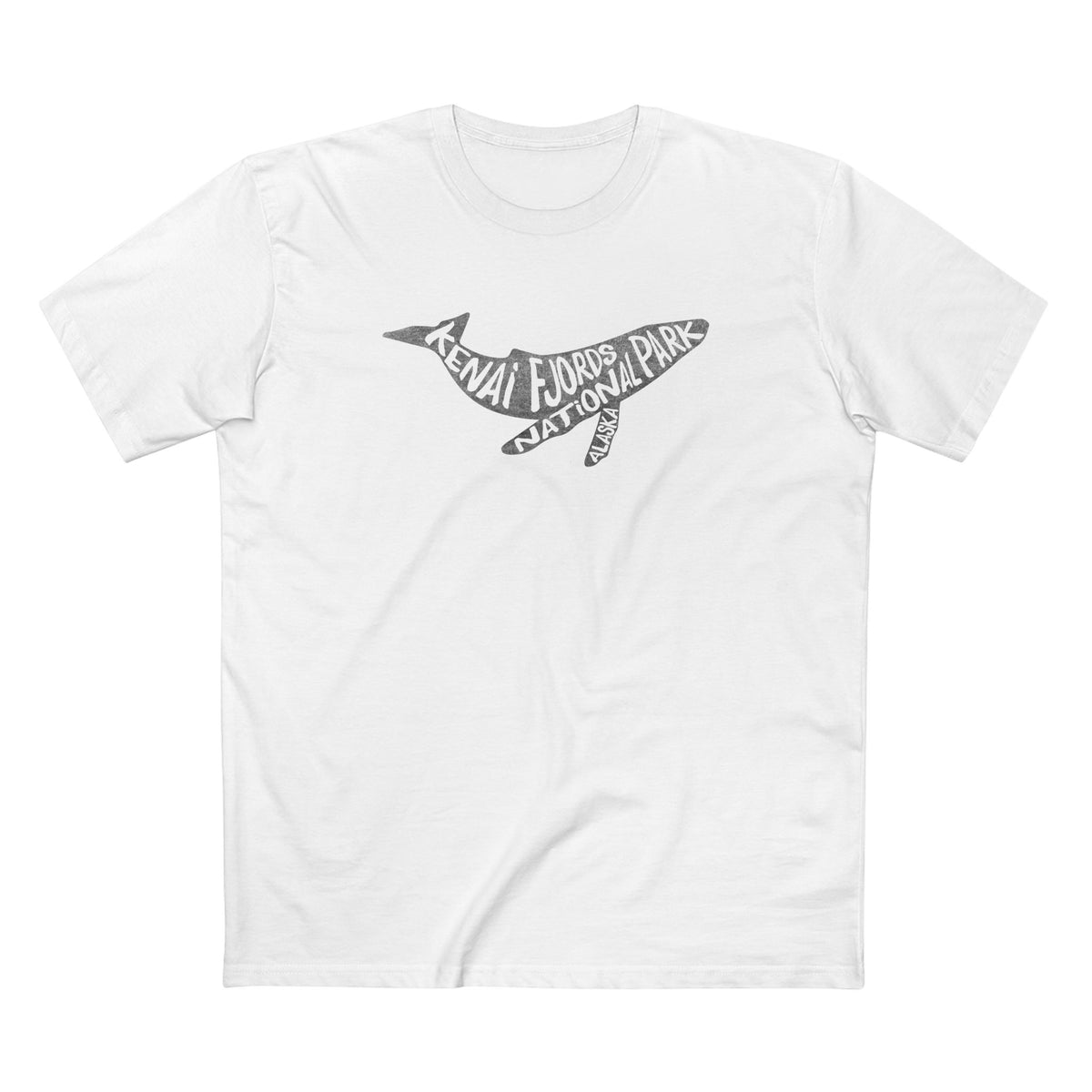 Kenia Fjords National Park T-Shirt - Humpback Whale in White