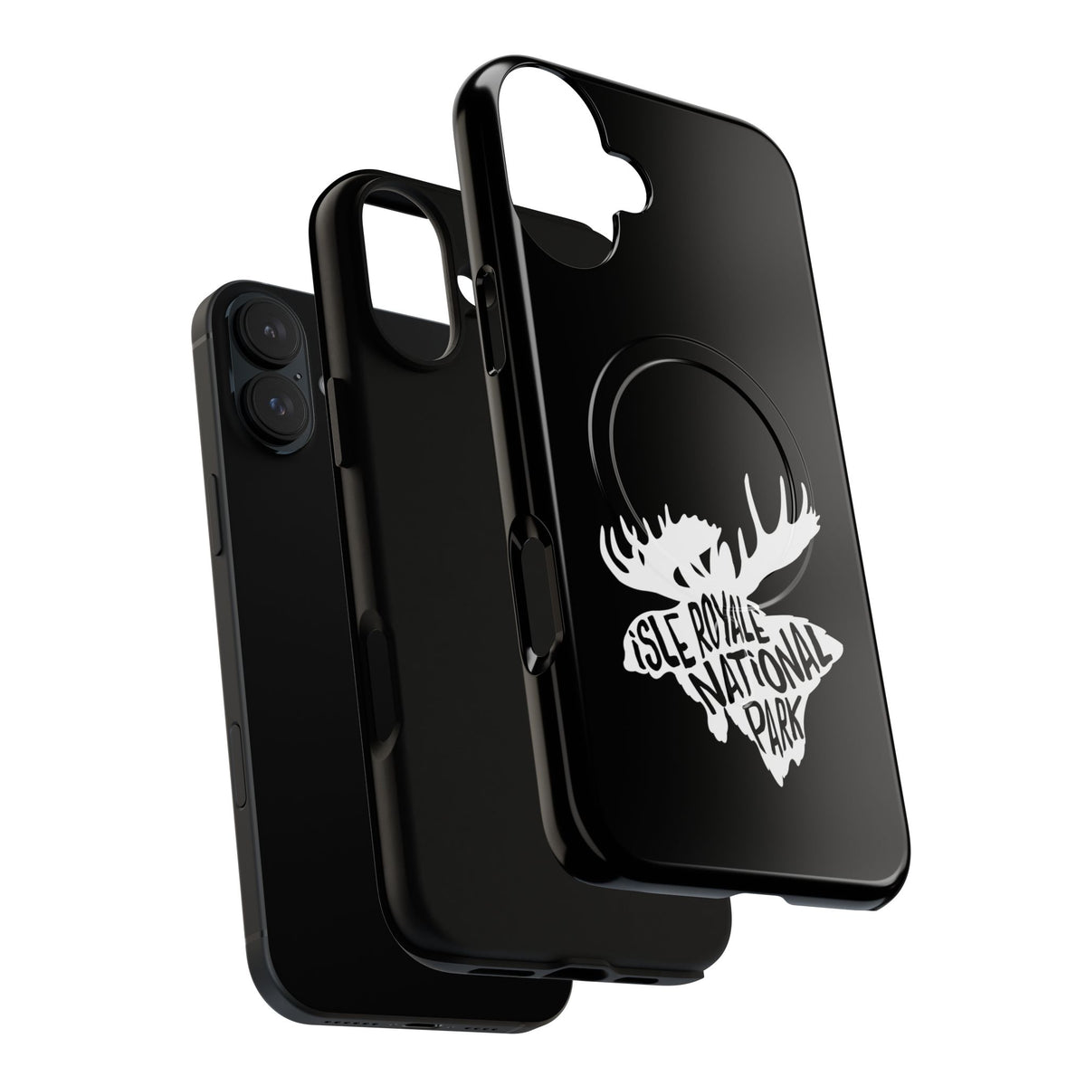 Isle Royale National Park iPhone Case with MagSafe - Moose Design